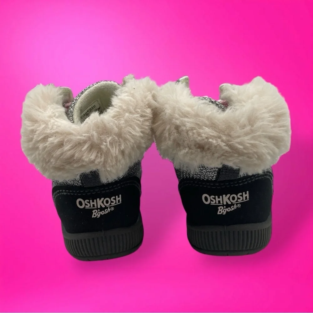 OshKosh B'gosh Joyita Toddler Girls' Winter Fashion Boots Gray Size 4